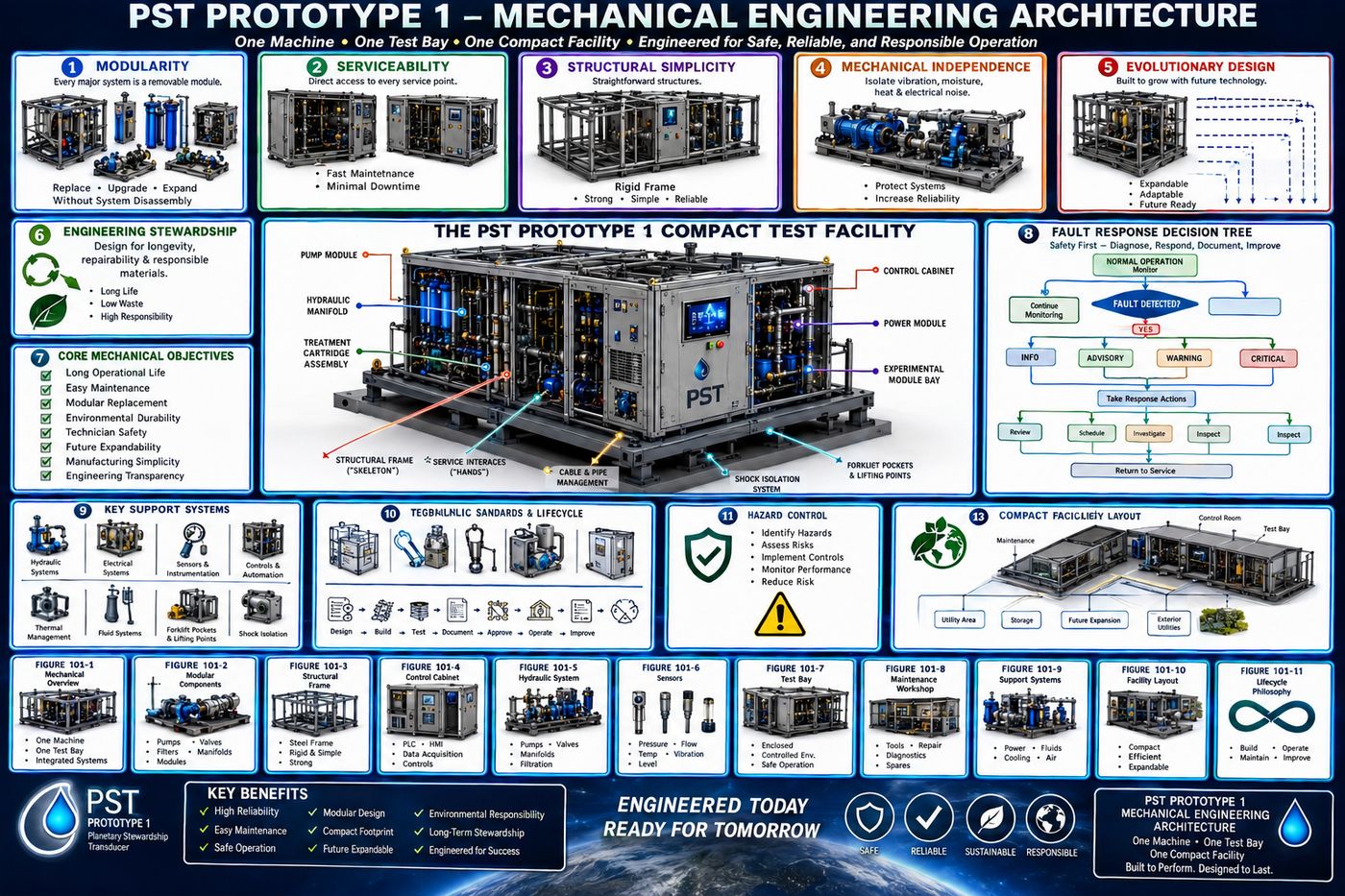 PST-101 Mechanical Engineering Architecture — Compact Test Facility