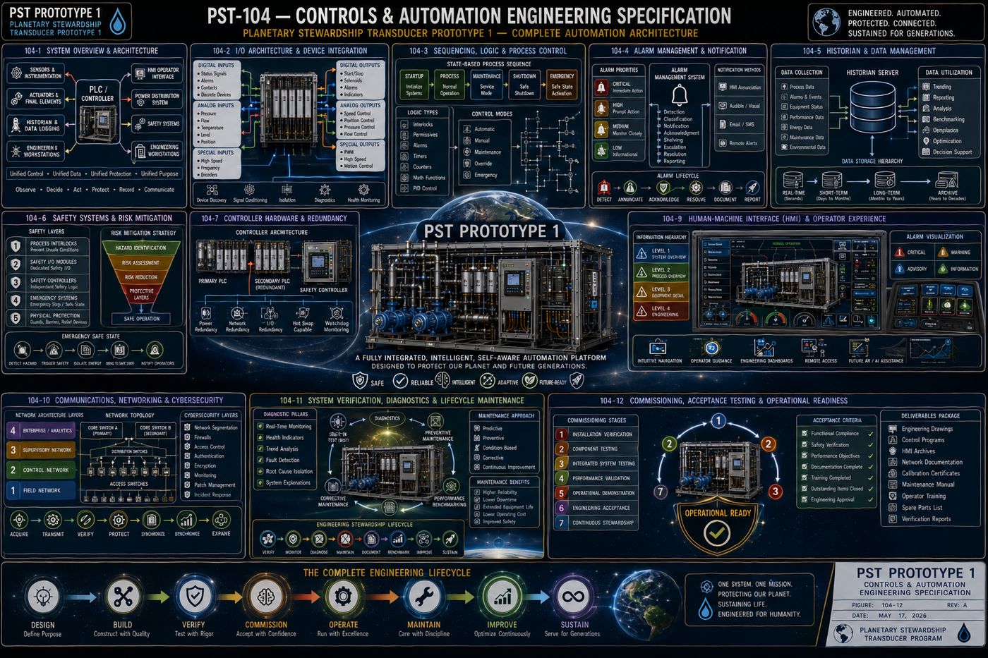 PST-104 Controls and Automation Engineering Specification — Complete Architecture