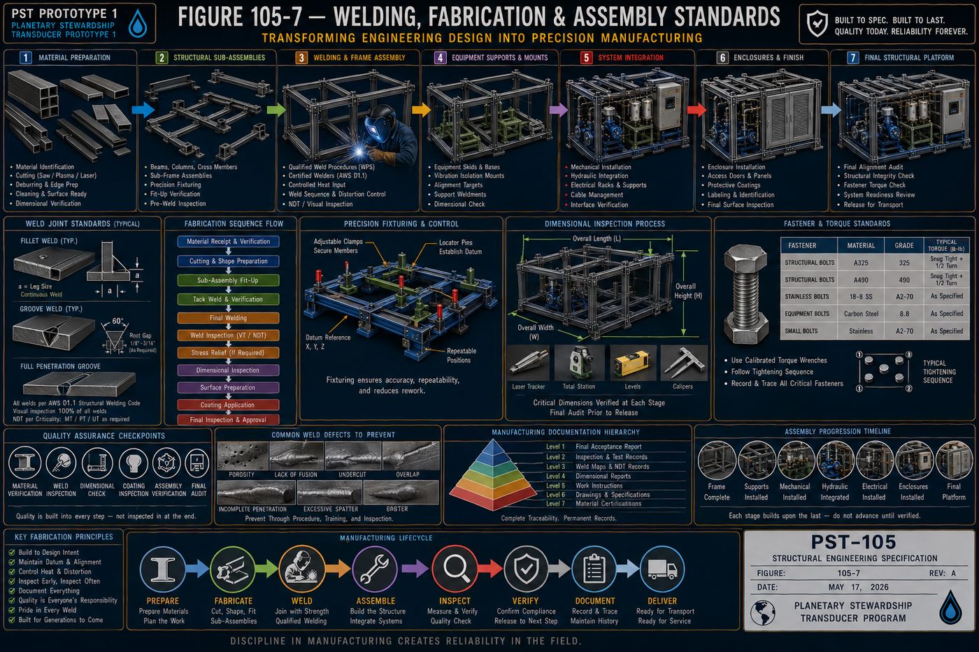 PST-105 Structural Engineering Specification figure collage