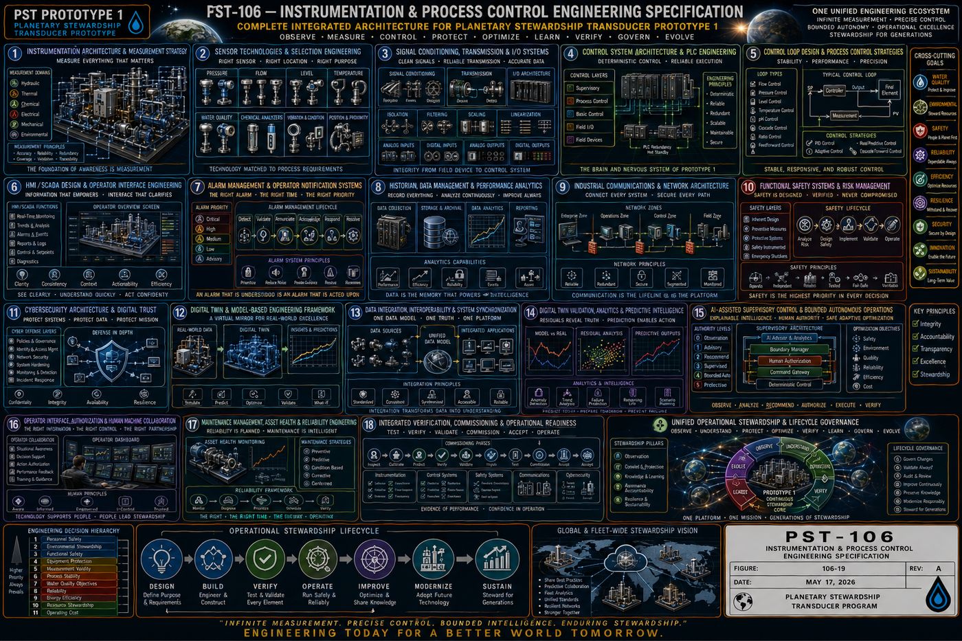PST-106 Instrumentation and Process Control Engineering Specification figure collage